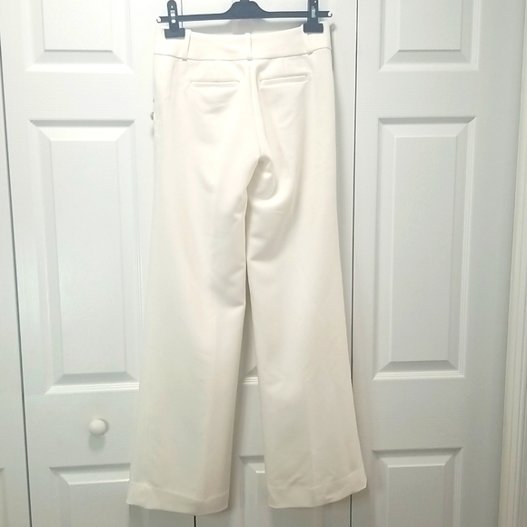 The Limited Luxe Collection Drew Fit Boot Cut Cream Dress Pants Size 0 - Picture 3 of 10